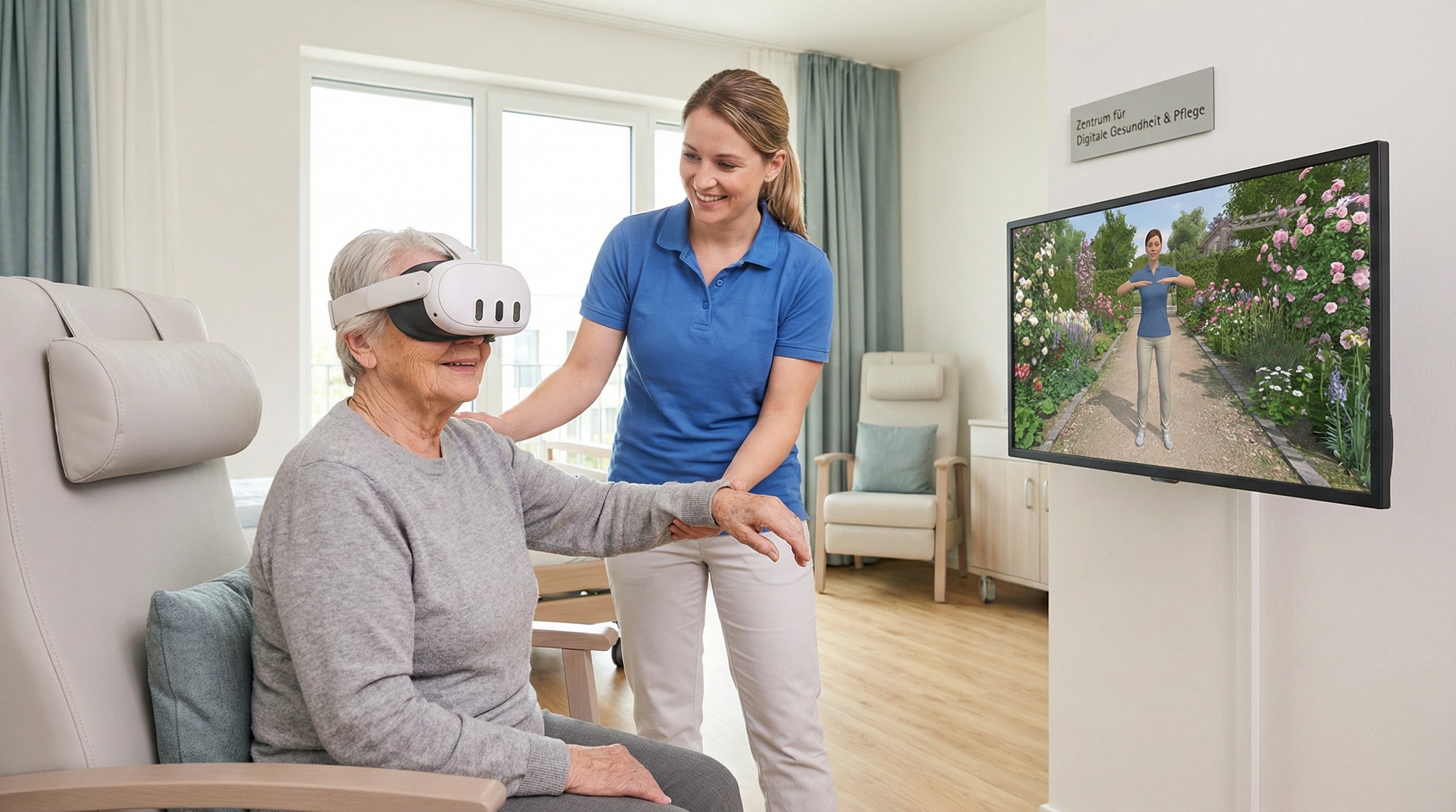 Alterpflege Patientenaktivierung VR medizintechnik_pflegetechnik